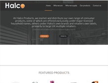 Tablet Screenshot of halcoproducts.co.uk